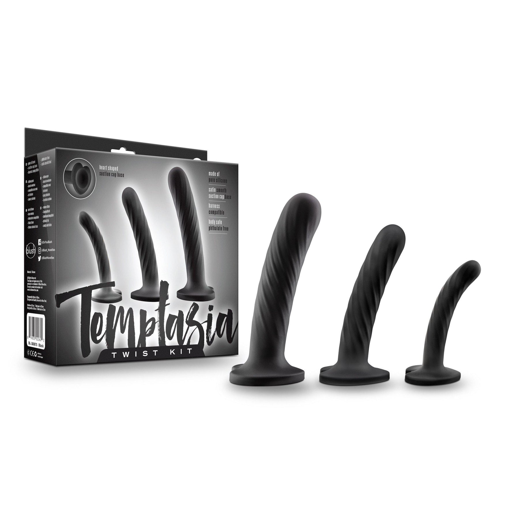 Blush Temptasia Twist Dildo Set for Men