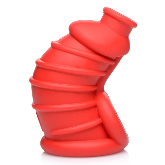 Chamber Red Silicone Chastity Cage