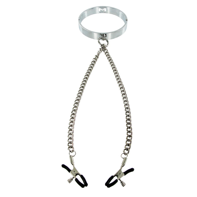 Chrome Collar with Nipple Clamps