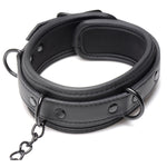 Collared Temptress Collar with Nipple Clamps