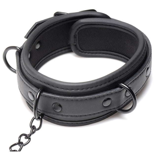 Collared Temptress Collar with Nipple Clamps