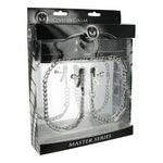 Coveted Bondage Collar with Nipple Clamps