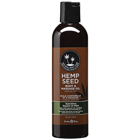 Earthly Body Hemp Seed Massage & Body Oil - 8oz