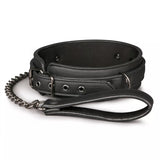 Easy Toys Fetish Faux Leather Collar with Leash