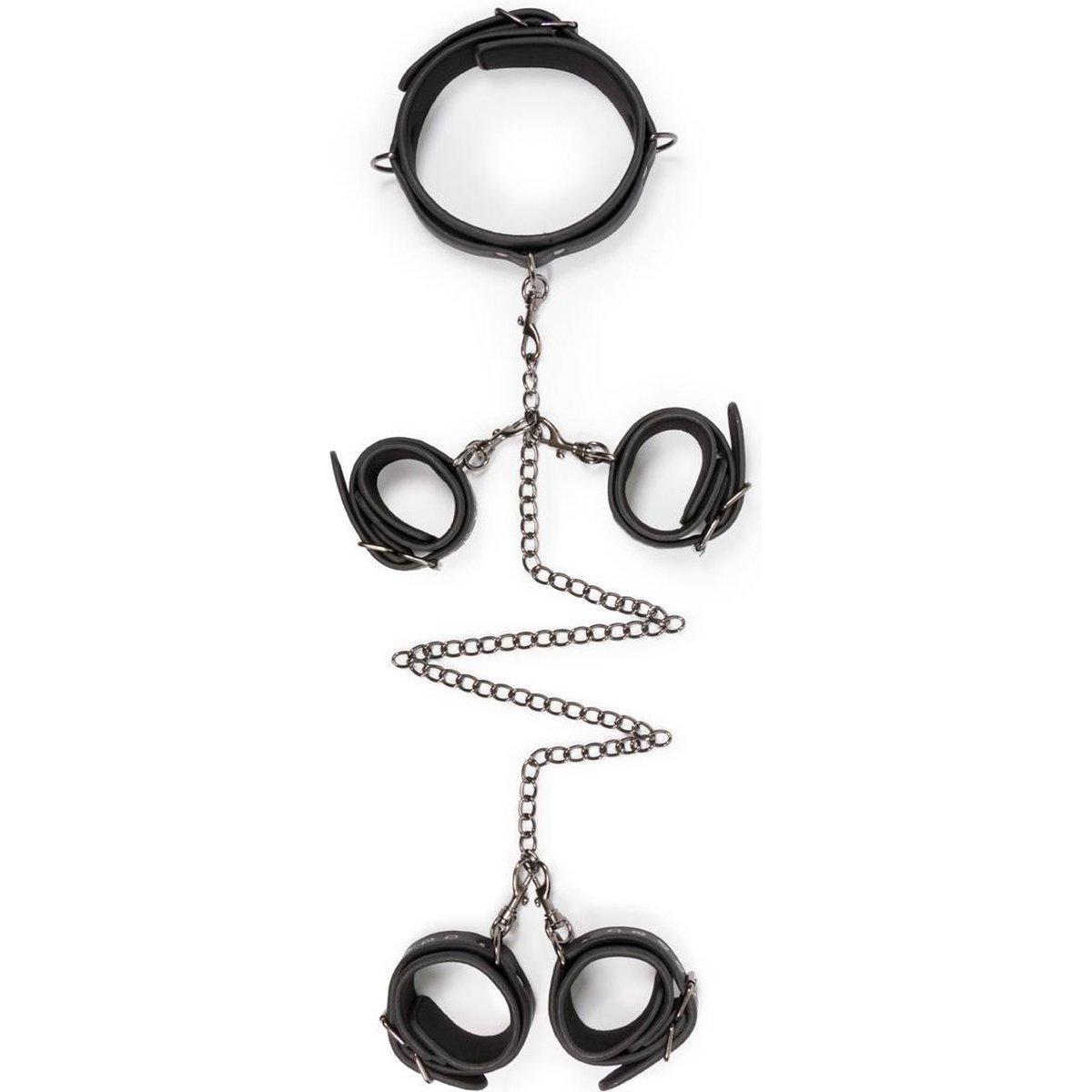 Easy Toys Fetish Set with Collar, Ankle & Wrist Cuffs
