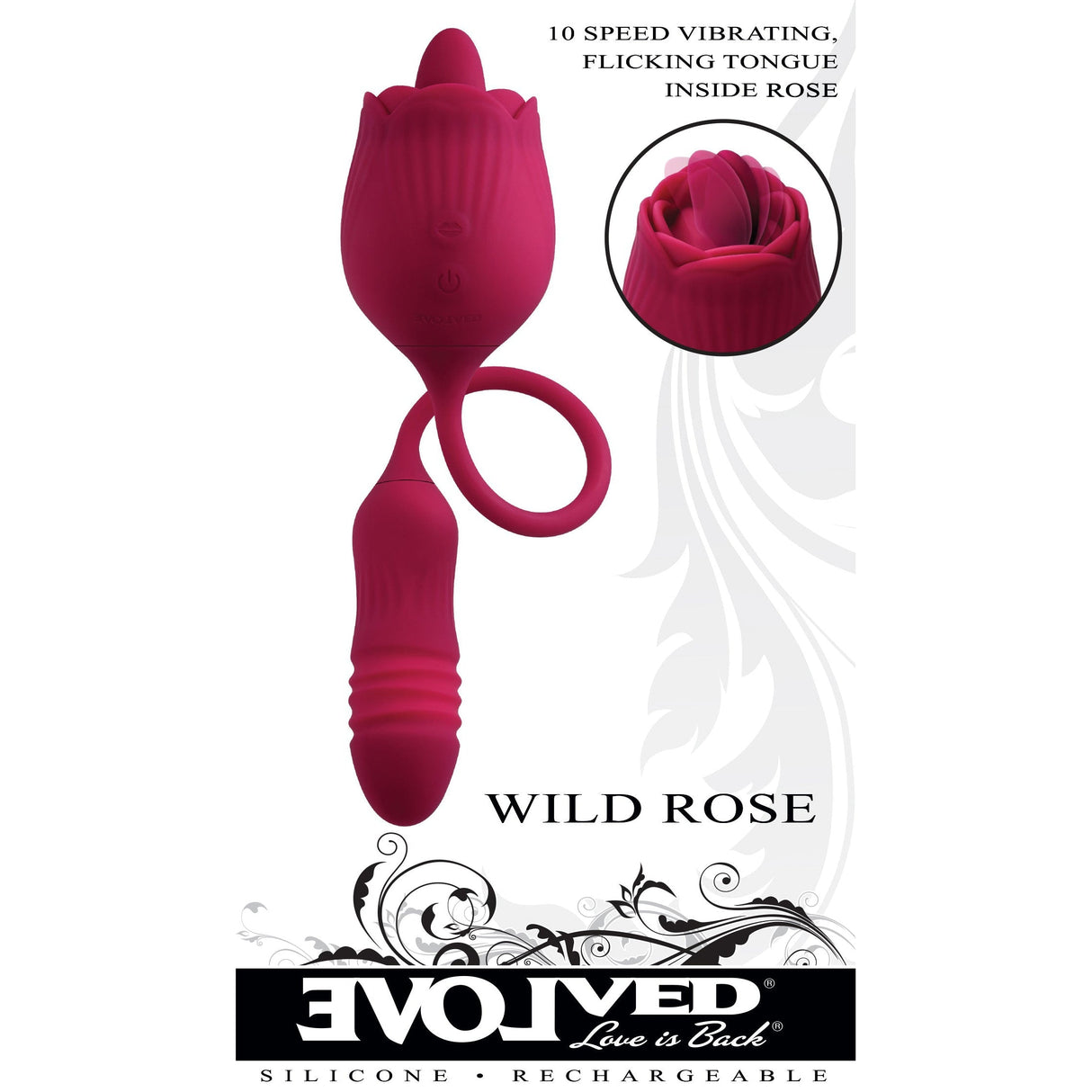 Evolved Wild Rose Tongue Vibrator