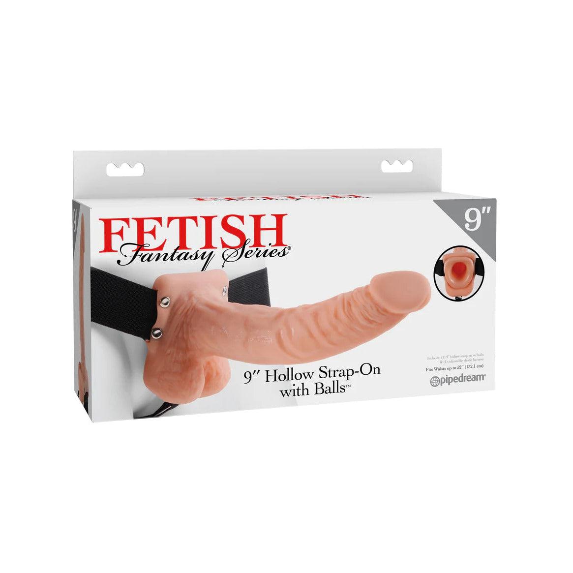 Fetish Fantasy Series 9 Inch Hollow Strap-On With Balls