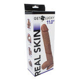 Get Lucky 11 Inch Real Skin Dildo