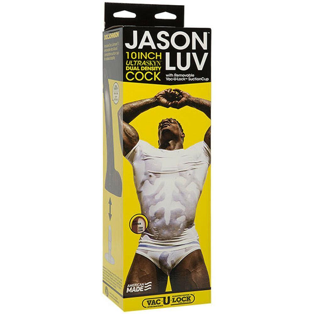 Jason Luv 10 Inch ULTRASKYN Dildo with Removable Vac-u-lock Suction Cup