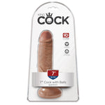 King Cock 7 Inch Cock with Balls