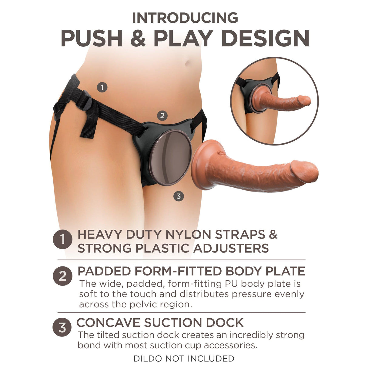 King Cock Comfy Body Dock Strap-On Harness