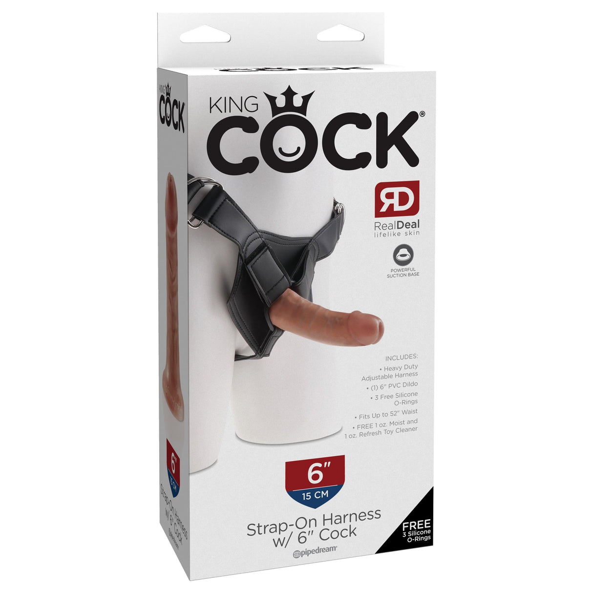King Cock Strap-on Harness with 6 Inch Dildo