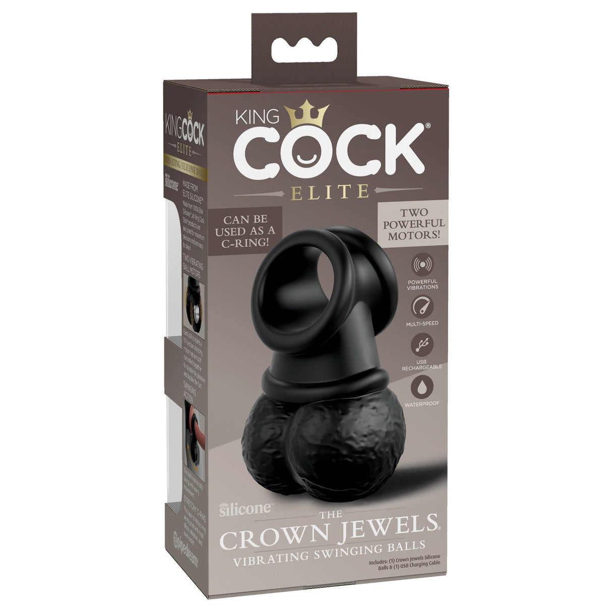 King Cock The Crown Jewels Vibrating Swinging Balls