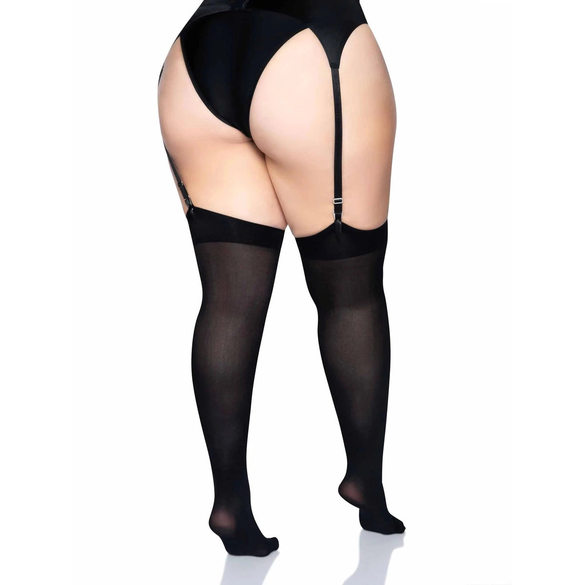Leg Avenue Opaque Nylon Over Thigh Highs