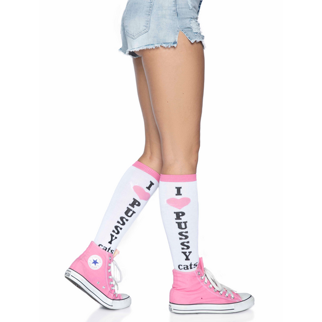 Leg Avenue Pussycat Knee Highs