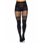 Leg Avenue Seamless Opaque Faux Thigh High Pantyhose