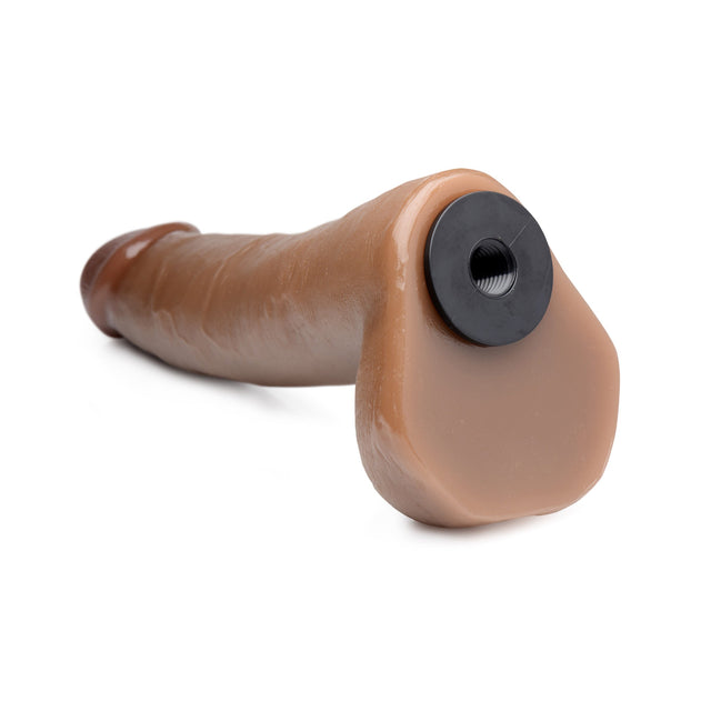 LoveBotz 8 Inch Cock Lock Brown Dildo