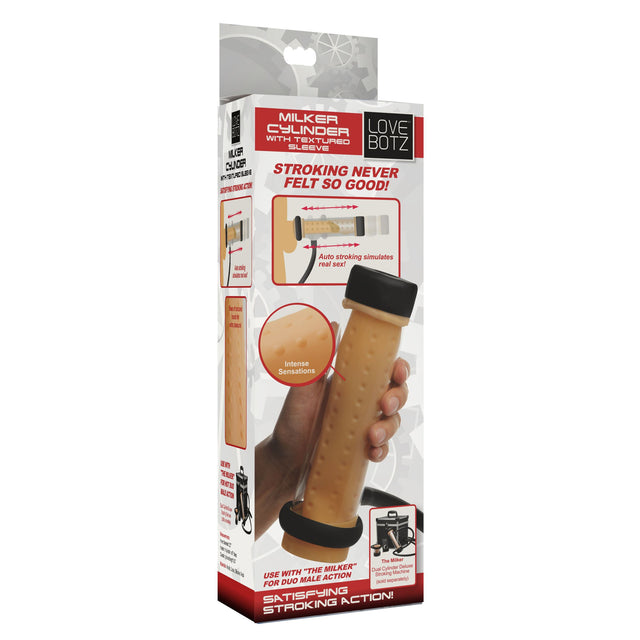 LoveBotz Milker Cylinder with Textured Sleeve