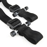Lux Fetish Over The Door Cross with 4 Universal Soft Restraint Cuffs