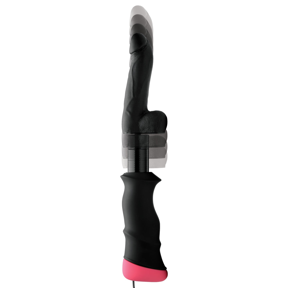 Mega-Pounder Hand-held Thrusting Silicone Dildo