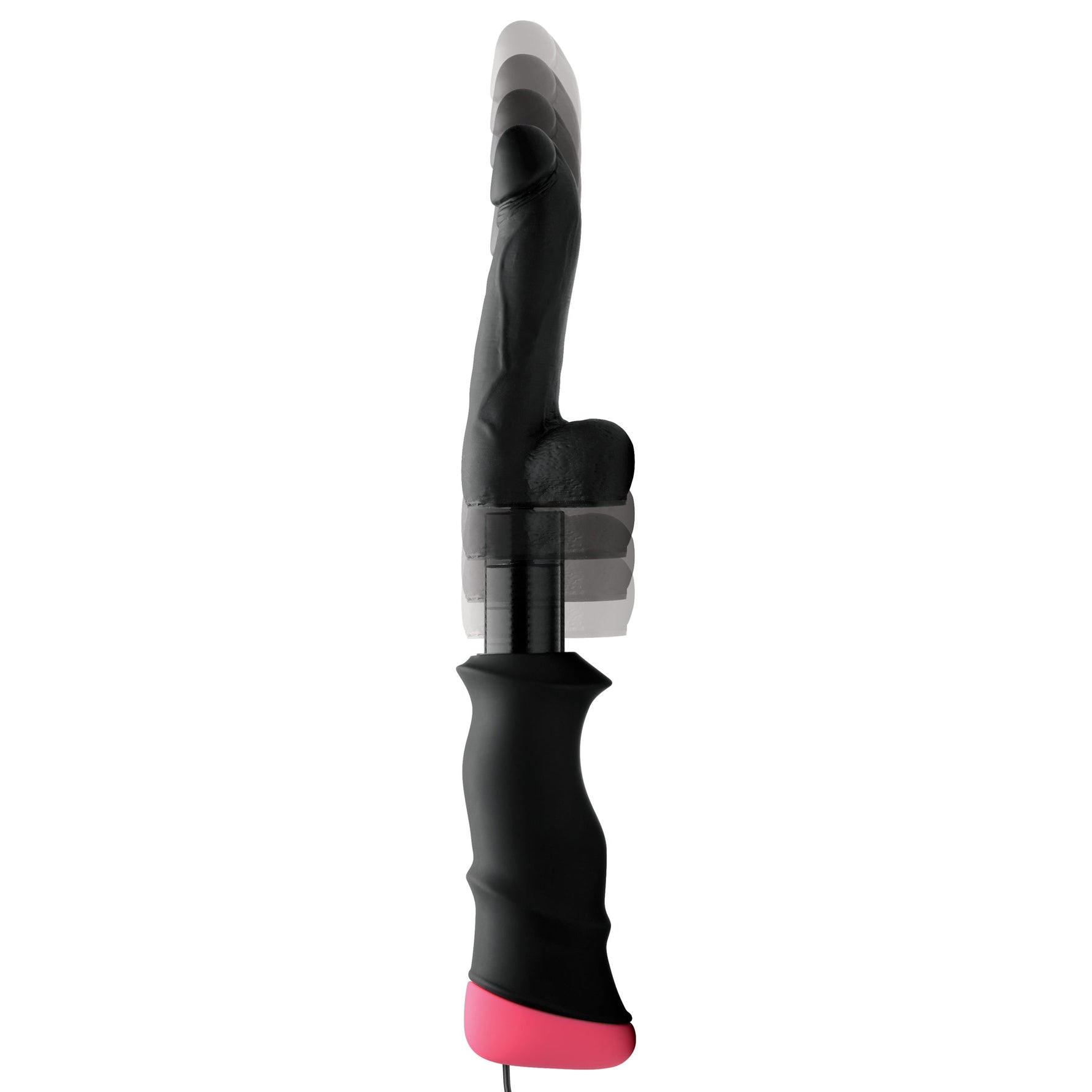 Mega-Pounder Hand-held Thrusting Silicone Dildo