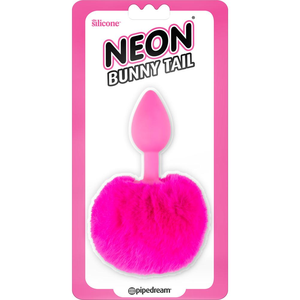 Neon Luv Bunny Tail Butt Plug