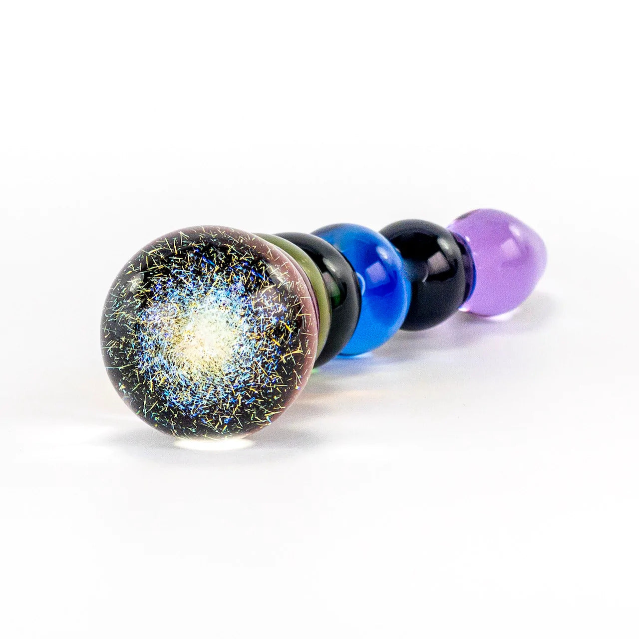 Rainbow Bubble Dildo with Dichroic Bulb