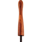 Rouge Leather Riding Crop with Wooden Handle