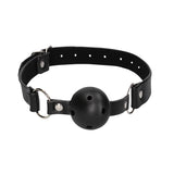 Shots Ouch Breathable Ball Gag with Nipple Clamps