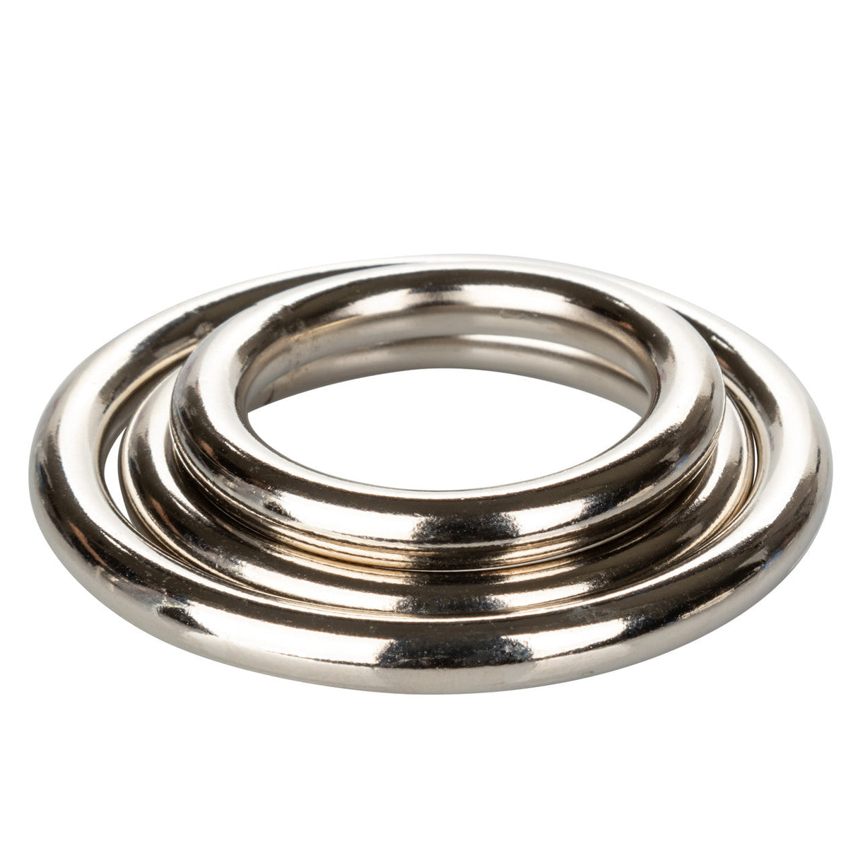 Silver Rings Metal Cock Ring Set