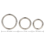 Silver Rings Metal Cock Ring Set