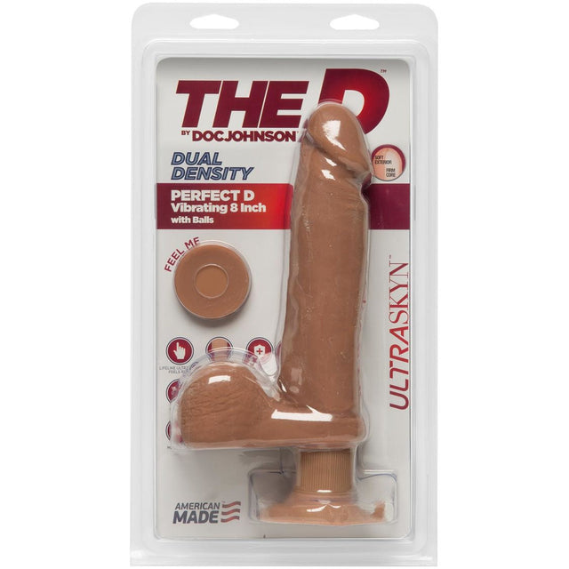 The D Perfect D Vibrating 8 Inch Dildo