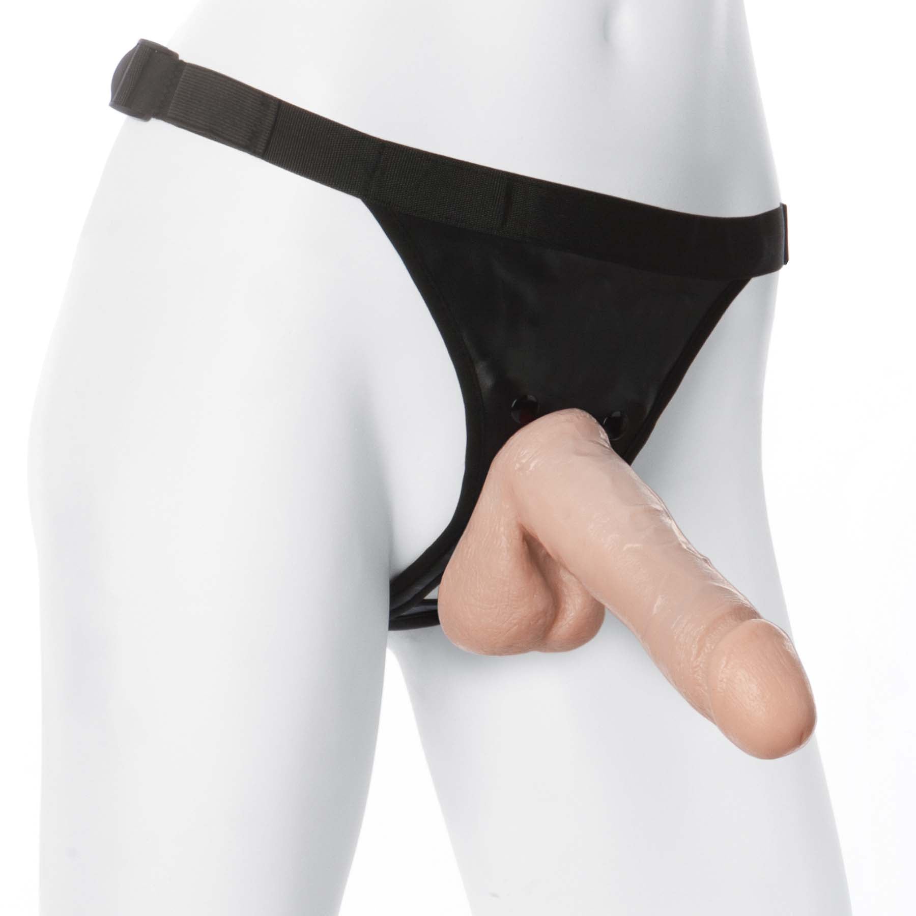 Vac-U-Lock Realistic Strap On Dildo Harness