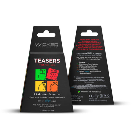 Wicked Teasers Fresh Fruit Mix Flavored Lubes