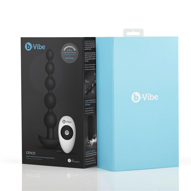 b-Vibe Cinco Remote Control Rechargeable Anal Beads