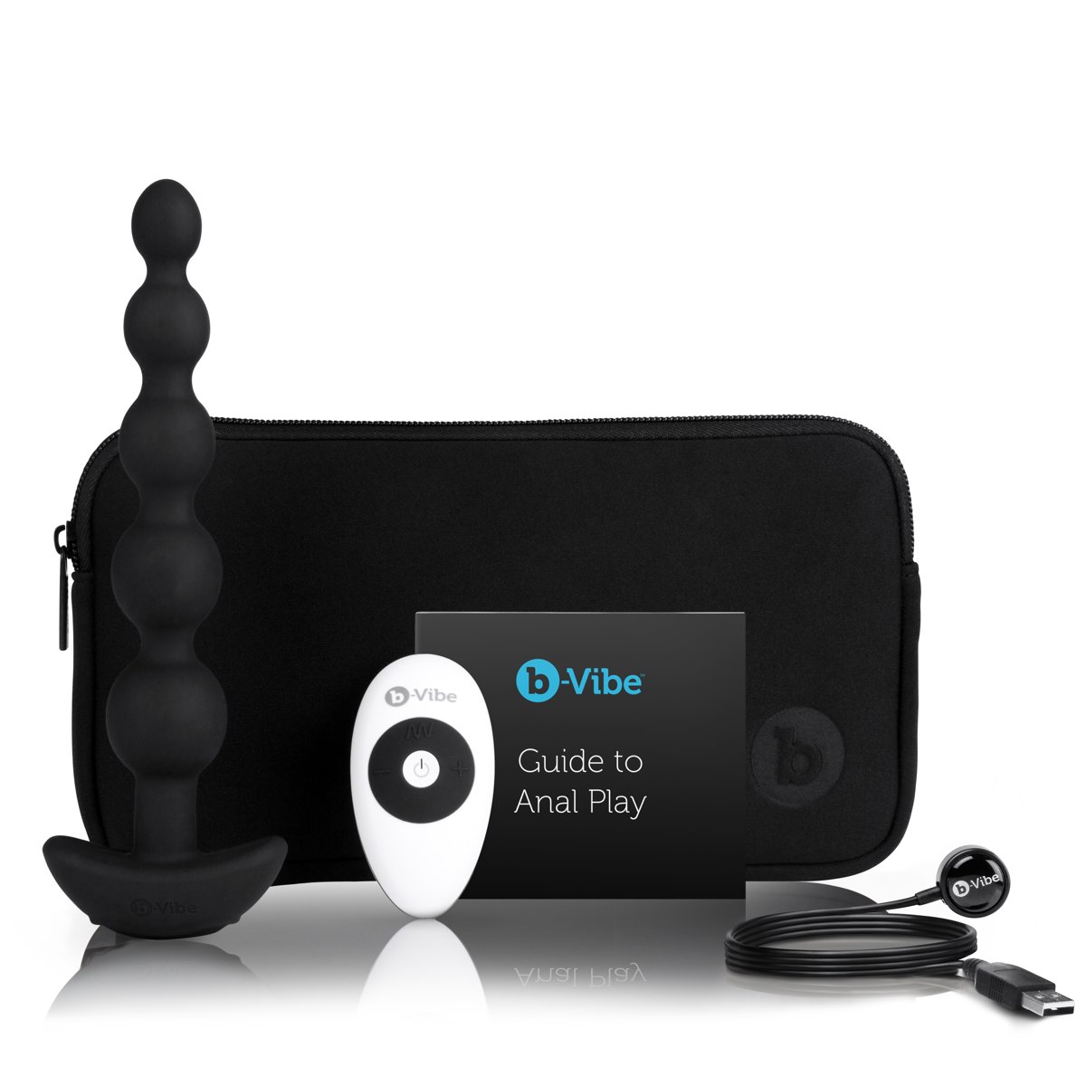 b-Vibe Cinco Remote Control Rechargeable Anal Beads